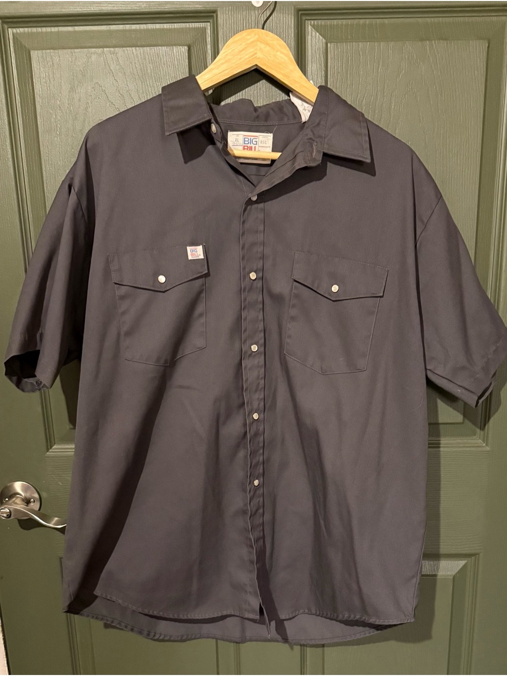 Big Bill Men’s Short-Sleeve Work Shirt - Charcoal